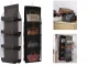 Hanging Closet Organizer for Bags and Shoes, Black