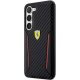 Ferrari Samsung Galaxy S23+ Case Carbon Contrast Edges Black