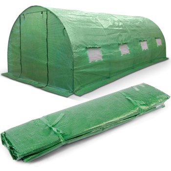Greenhouse Tunnel Cover Plonos 2 x 4.5 m (9 m²), green