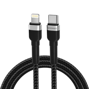 Кабель Wozinsky WNBCL2 USB-C на Lightning PD, 30W, 2 м, Черный