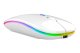 Rechargeable Wireless Mouse with RGB Lighting, White