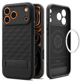 Spigen Parallax "S" Mag vāciņš Apple iPhone 17 Pro, melns
