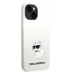 Karl Lagerfeld iPhone 14 Plus Case Silicone Ikonik Choupette MagSafe White
