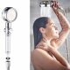 Water-Saving Turbo Shower Head with Propeller, Gold, without Hose