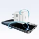 Cuktech AD653W 67W GaN sienas lādētājs ar ievelkamu USB-C kabeli, Balts