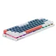 Machenike K500-B61 vadu mehāniskā spēļu tastatūra, zila un balta
