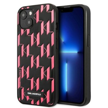 Karl Lagerfeld Monogram Plaque vāciņš iPhone 13 mini, rozā