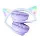 ONIKUMA B90 bezvadu spēļu austiņas ar RGB kaķa ausīm, zilas/violetas