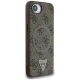 Guess 4G Ring Triangle Logo MagSafe vāciņš Apple iPhone 16e - Brūns