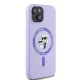 Karl Lagerfeld Silicone Karl&Choupette Heads Ring MagSafe vāciņš iPhone 15, Violets