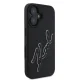 Karl Lagerfeld iPhone 16 Case 3D Rubber Signature, Black
