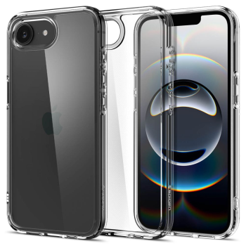 Apple iPhone 16e / 17e / SE (2025) 6.1'' Spigen Ultra Hybrid Case Cover, Crystal Clear | Telefona Vāciņš Maciņš...