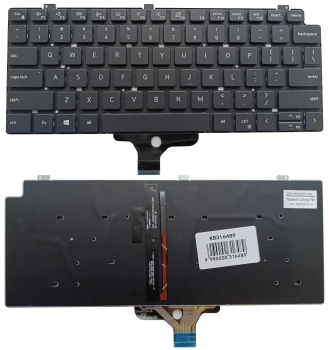 Клавиатура для Dell Latitude 7310 с подсветкой, US, черная