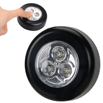 Bezvadu 3 LED Lampa Apgaismojums Skapim, Melns | Lamp for Cabinet