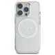 Guess IML Metal Colored Circle MagSafe vāciņš iPhone 16 Pro, balts