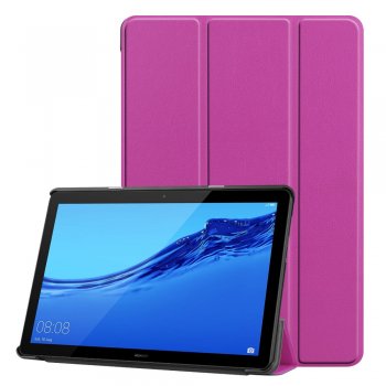 Huawei MediaPad T5 10.1" Leather Case with stand, purple- vāks apvalks pārvalks