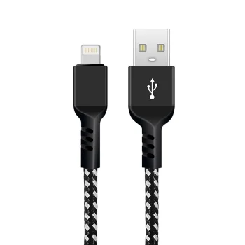 Кабель Maclean Lightning–USB-A 2.4A 1м, черный (MCE472)