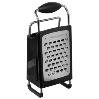 Четырехсторонняя терка Microplane 4-Sided Box Grater, черная/серебристая