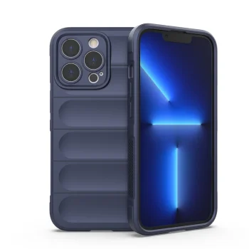 Phone Case for iPhone 13 Pro Magic Shield Case Flexible Armored TPU, Dark Blue