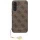 Guess Samsung Galaxy S23 FE Case 4G Charm, Brown
