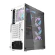 Datora korpuss Darkflash DK352 Plus + 4 ARGB ventilatori, melns un balts