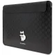 Karl Lagerfeld Saffiano Monogram Choupette maciņš portatīvajam datoram 14\", melns