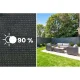 Plonos Shade Net 1.5x25m 140g/m² + 50 Clips, Grey Privacy Screen