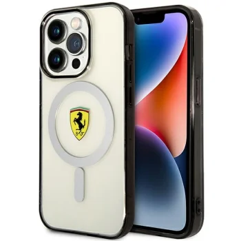 Ferrari iPhone 14 Pro vāciņš Translucent MagSafe, caurspīdīgs