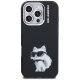 Karl Lagerfeld IML Aquarelle Choupette & Logo vāciņš iPhone 16 Pro Max telefonam – melns | Phone Case Cover