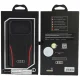 Чехол Audi R8 Genuine Leather MagSafe для iPhone 18 Pro / 17 Pro, черный и красный