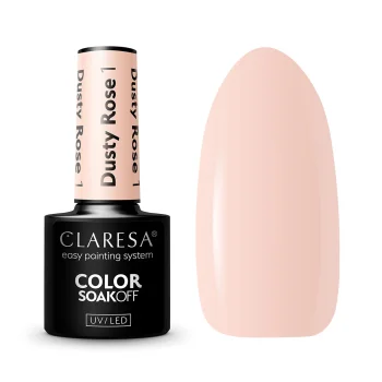 Claresa Dusty Rose 1 hibrīda nagu laka, 5g