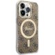 Guess iPhone 14 Pro Case 4G MagSafe, Brown