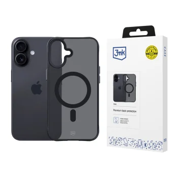 Чехол 3mk iPhone 17 Smoke MagCase, черный полупрозрачный
