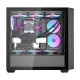 Datora korpuss Darkflash DS900WD ar 4 ventilatoriem, melns