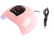 Jaudīga UV LED nagu lampa 54W gēla lakām, 18 diodes, USB, rozā