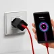 Sbs USB-C uz USB-C kabelis 1.5m 60W ar auduma pinumu, sarkans