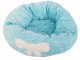 Plush Pet Bed for Dogs and Cats, Blue, 35 cm