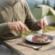 Tūrisma galda piederumu komplekts 3in1 SteelKIT Mountain Goat, sudraba