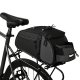 Bicycle Trunk Bag Pannier with Shoulder Strap 8L, Black