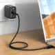 Acefast C7-03 USB-C uz USB-C kabelis ar displeju 100W 1.2m melns
