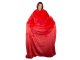 Warm Fleece Wearable Blanket with Sleeves 140x200 cm, Red