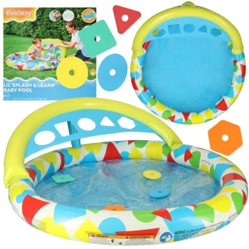 Bestway 52378 piepūšams bērnu baseins ar formu šķirotāju, 120 cm