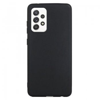 Samsung Galaxy A73 5G Matte TPU Case Cover Shell, Black | Matēts Silikona Vāciņš Maciņš Apvalks Bamperis