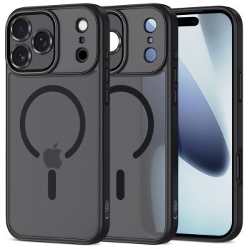 Tech-Protect MagCam MagSafe maciņš iPhone 17 Pro - Matēts melns | Phone Case Cover Matte Black