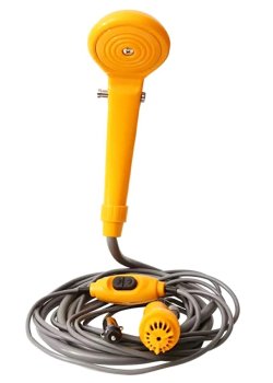 Portatīvais dušas komplekts ar 12V sūkni, kempingam