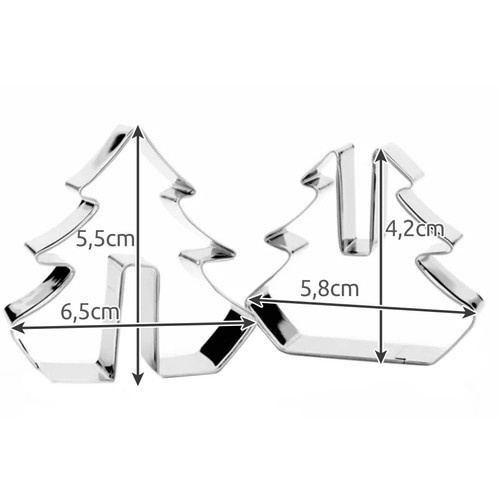 Ziemassvētku 3D cepumu formiņu komplekts Ruhhy 22015, 8 gab. (1)