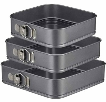 Cepšanas veidnes formas miltu izstrādājumiem, 3 gab. (24/26/28cm) | Baking molds for flour products