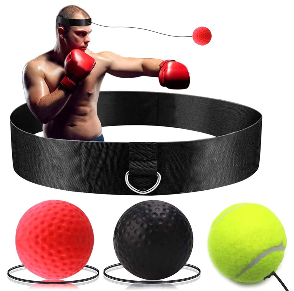 Refleksu bumbiņu komplekts 3 gab. boksa un veiklības treniņiem (3)
