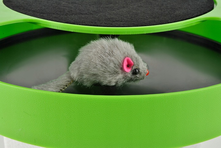 Rotaļlieta kaķiem (kaķēniem) ar nagu asināmo, "Pele" | Cats Indoor Interactive Toy "Mouse" (5)