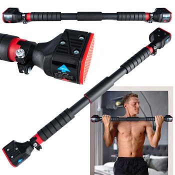 Regulējams pievilkšanās stienis durvju ailē 72-110 cm 200 kg